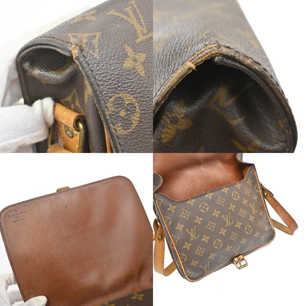 LOUIS VUITTON Cartouchiere MM Shoulder Bag Monogram Leather Brown M51253 69EF874 - Picture 9 of 16
